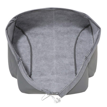 For 2002-2007 International Air Ride Front Driver Bottom Leather Seat Cover Gray