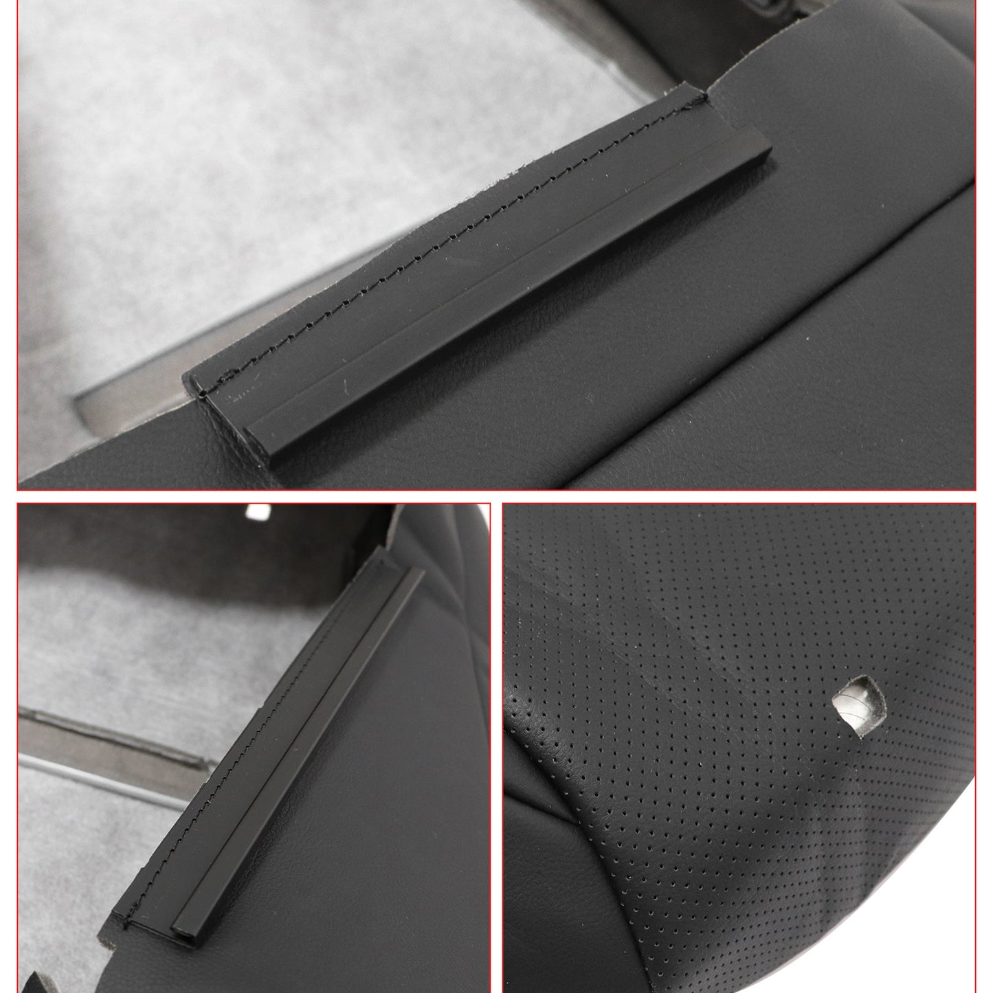 Passenger Top Upper Seat Cover Black For 2010-2017 Lexus GX460 Perforated