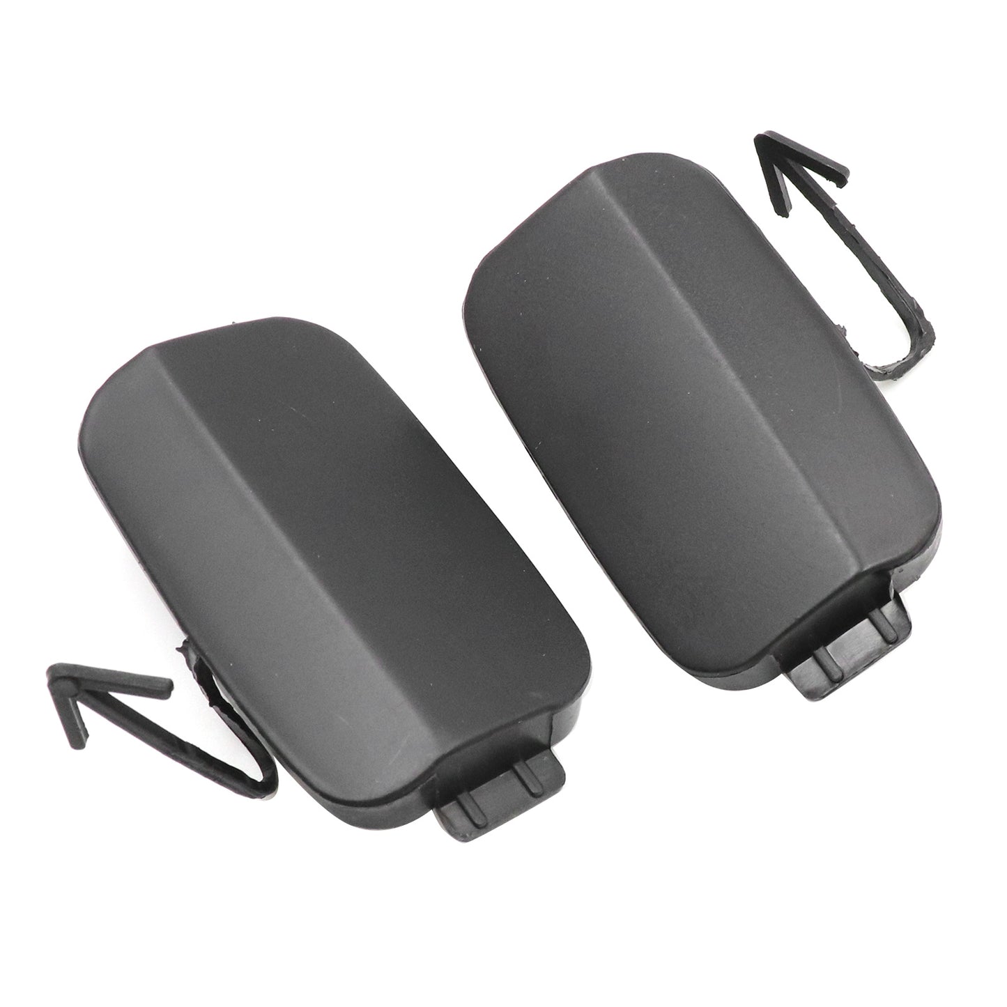 For Audi Q7 2010-2015 1 Pair Rear Bumper Left Right Tow Hook Eye Cover Unpainted