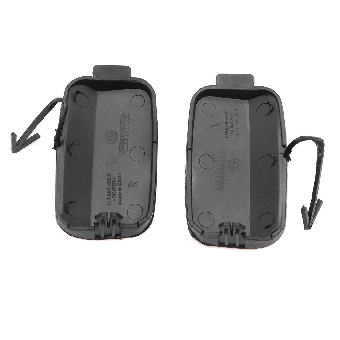 For Audi Q7 2010-2015 1 Pair Rear Bumper Left Right Tow Hook Eye Cover Unpainted