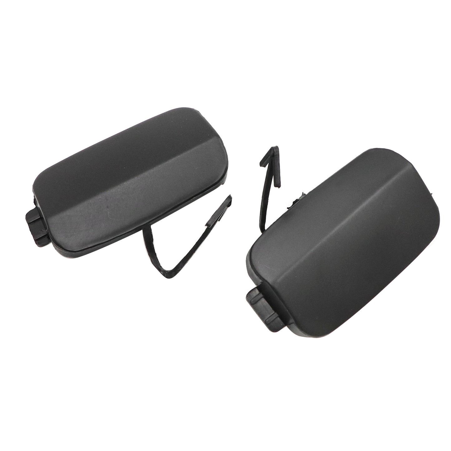 For Audi Q7 2010-2015 1 Pair Rear Bumper Left Right Tow Hook Eye Cover Unpainted