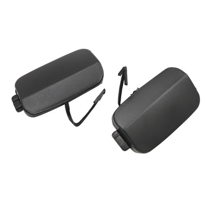 For Audi Q7 2010-2015 1 Pair Rear Bumper Left Right Tow Hook Eye Cover Unpainted