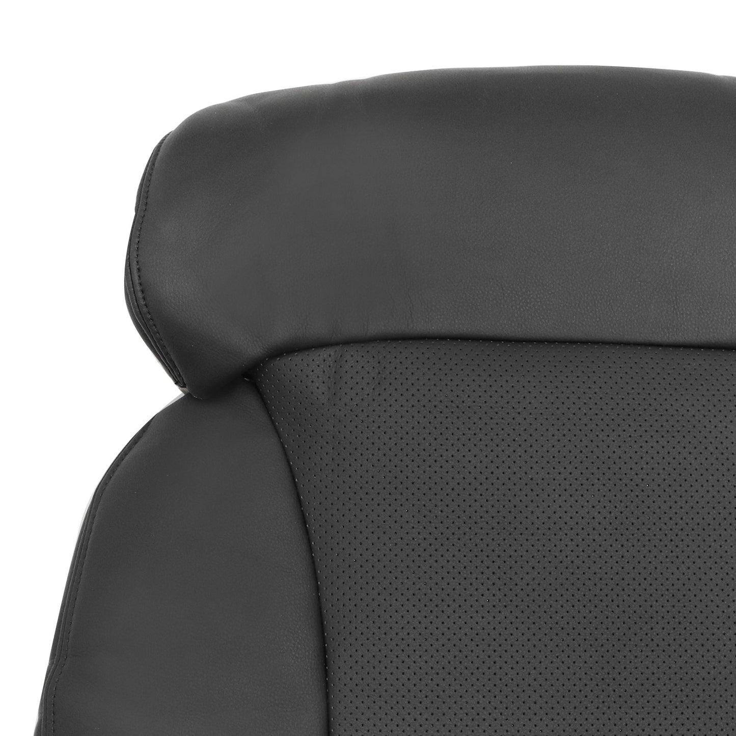 1Pcs For Lexus GS350 2006-2011 Passenger Top Perforated Leather Seat Cover Black