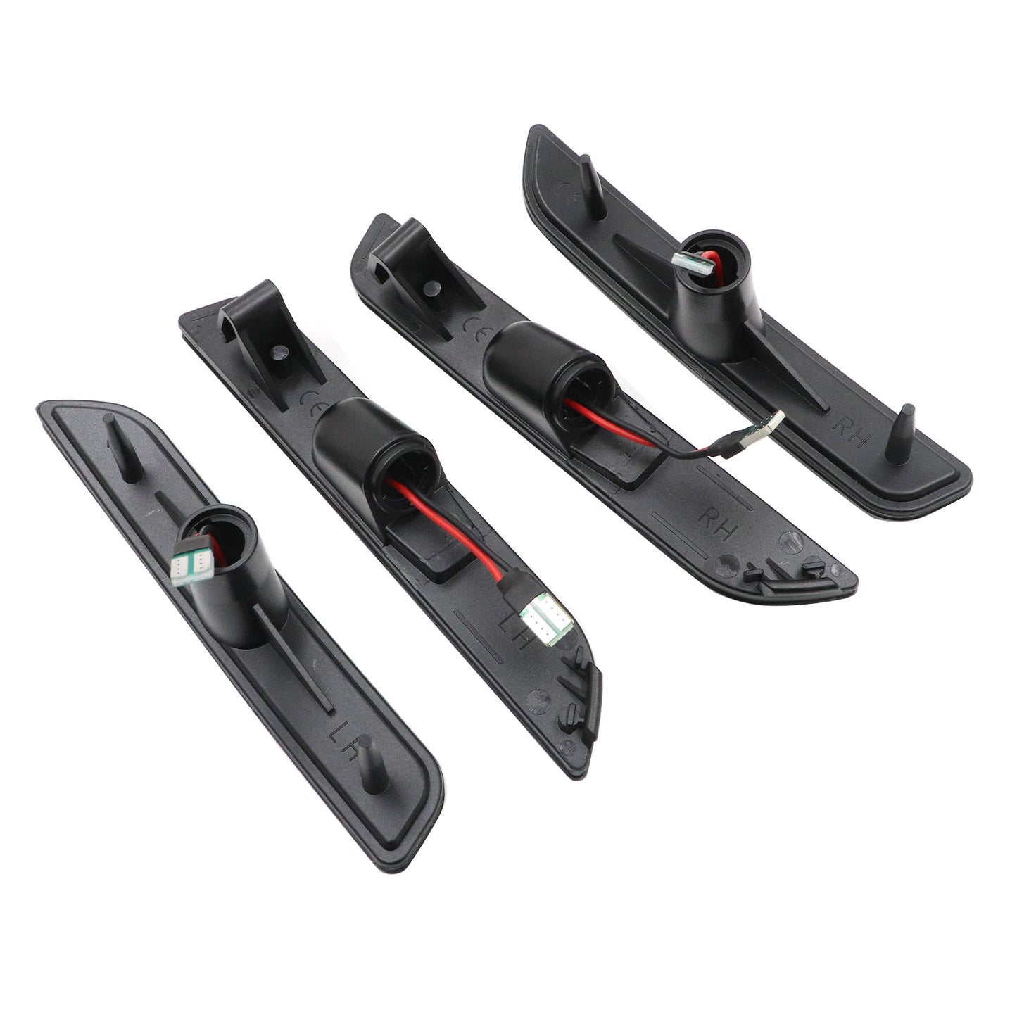 Smoked LED Front&Rear Side marker Lights Lamp 4PCS For Ford Mustang 2010-2014