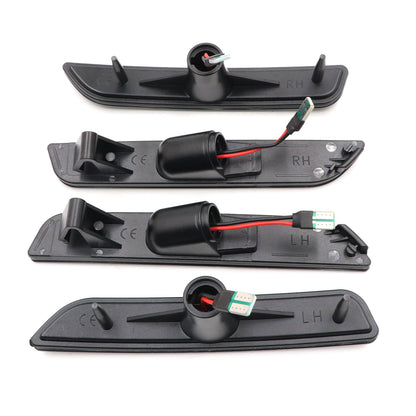 Smoked LED Front&Rear Side marker Lights Lamp 4PCS For Ford Mustang 2010-2014
