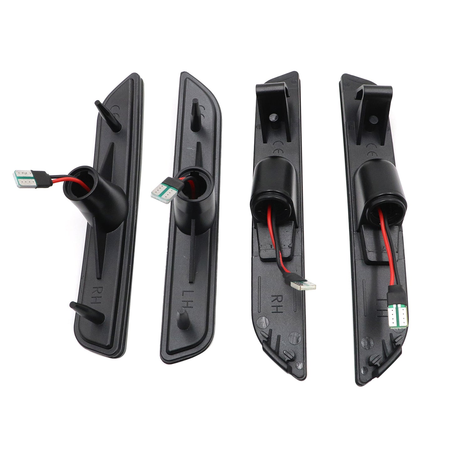 Smoked LED Front&Rear Side marker Lights Lamp 4PCS For Ford Mustang 2010-2014