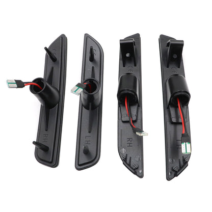 Smoked LED Front&Rear Side marker Lights Lamp 4PCS For Ford Mustang 2010-2014