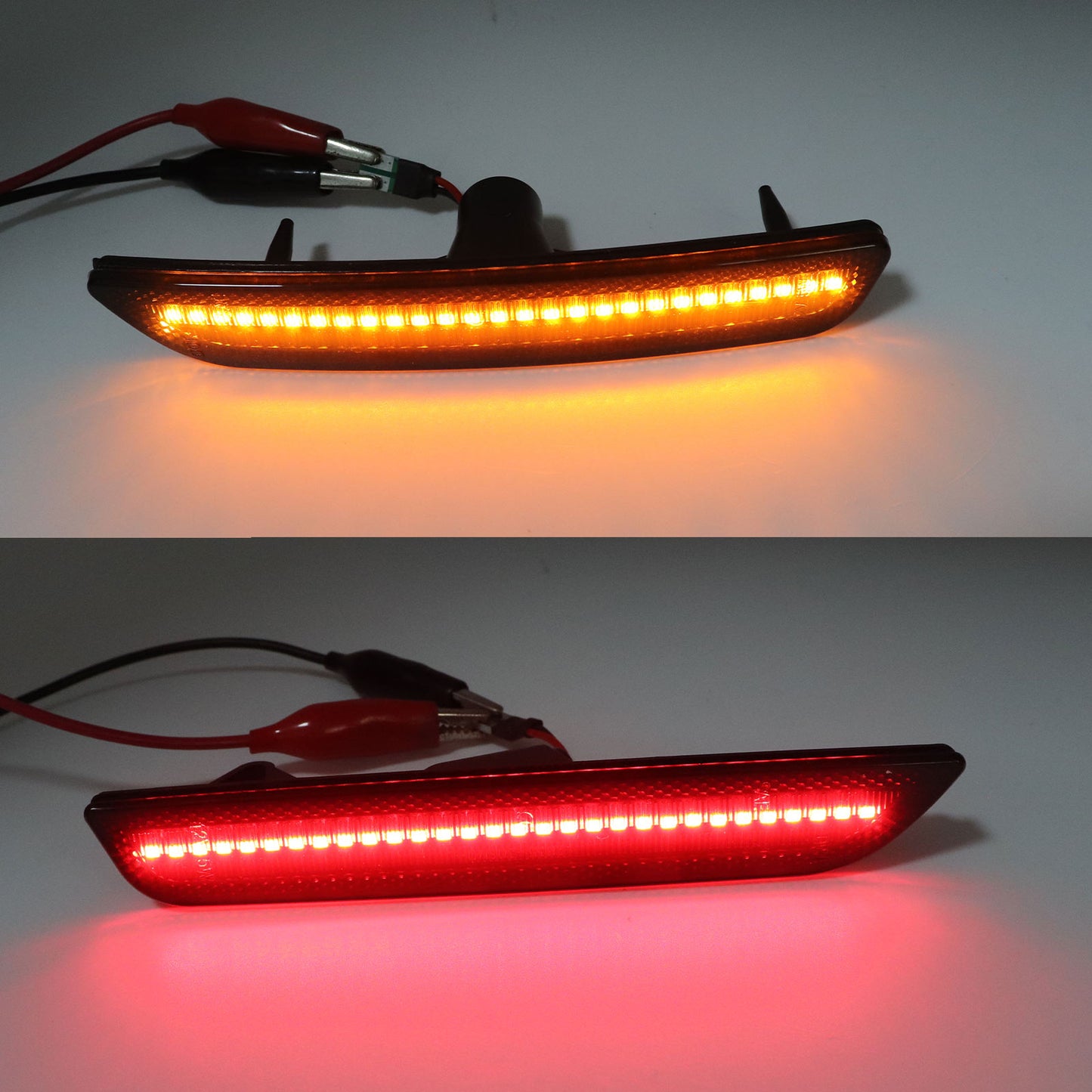 Smoked LED Front&Rear Side marker Lights Lamp 4PCS For Ford Mustang 2010-2014