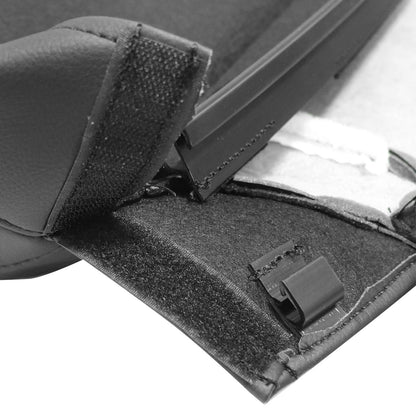 Replacement For Ford Explorer 2011-2015 Driver Lean Back Leather Seat Cover Blk