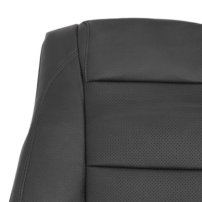 Replacement For Ford Explorer 2011-2015 Driver Lean Back Leather Seat Cover Blk