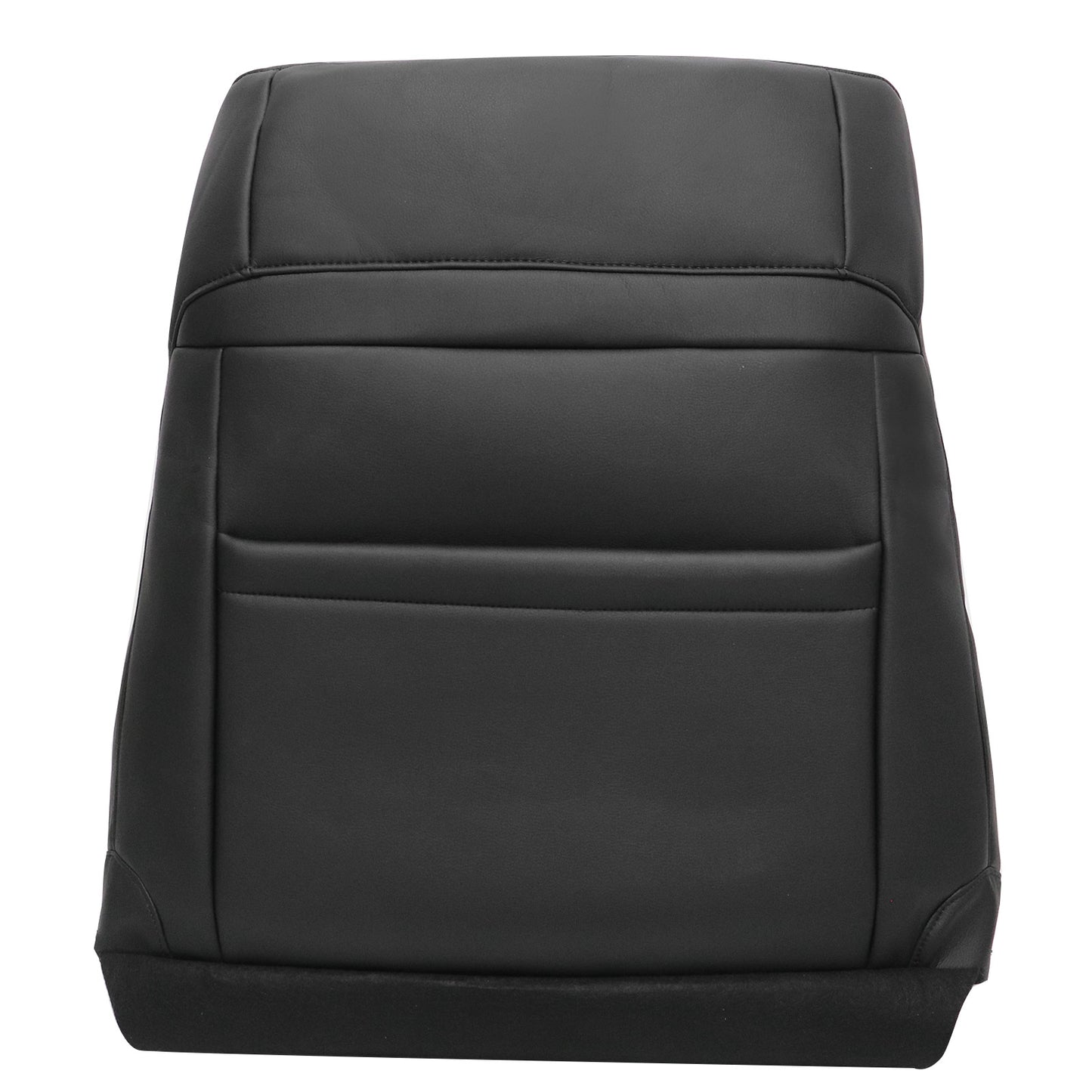 Replacement For Ford Explorer 2011-2015 Driver Lean Back Leather Seat Cover Blk
