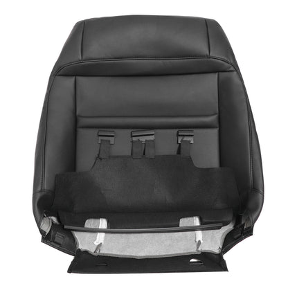 Replacement For Ford Explorer 2011-2015 Driver Lean Back Leather Seat Cover Blk