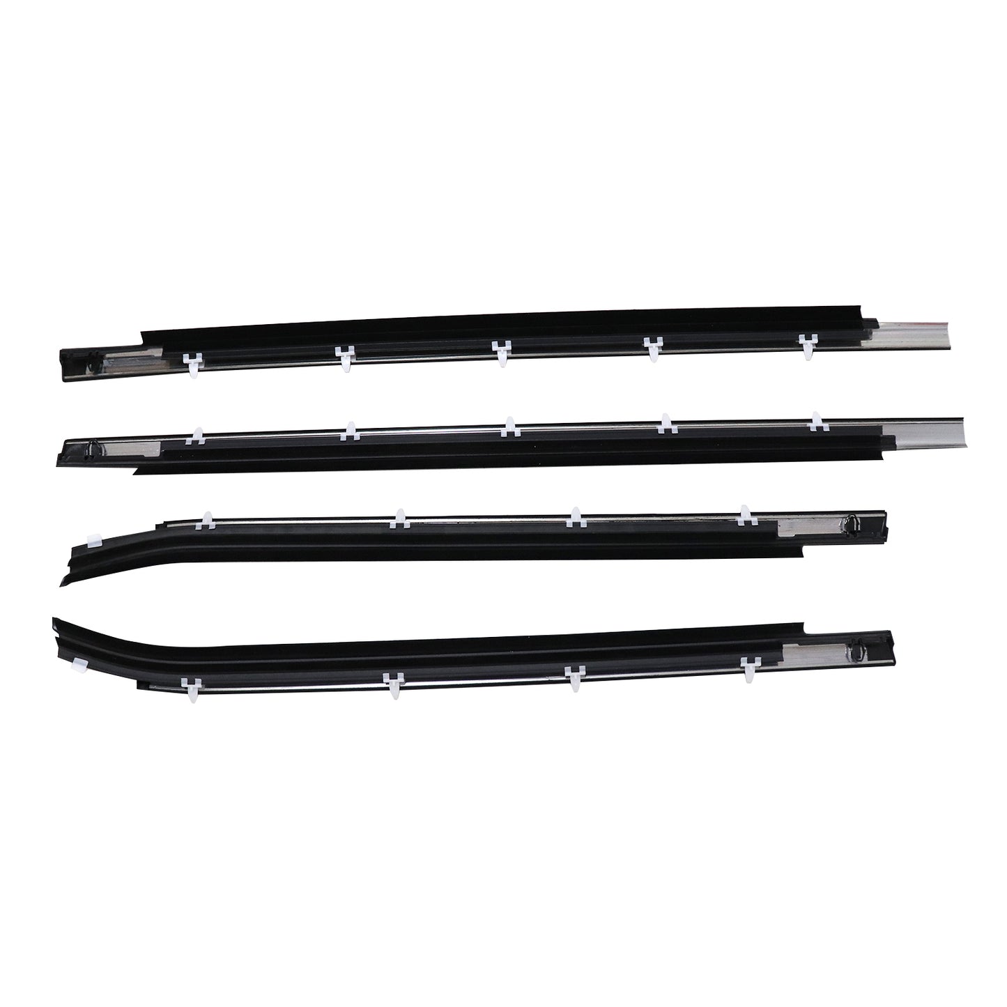 4Pcs For 2000-06 Toyota Tundra Double Cab Weatherstrip Outer Lower Window