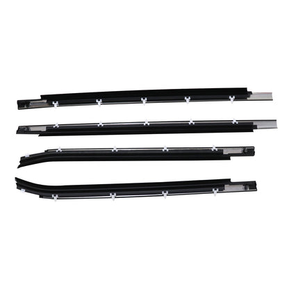 4Pcs For 2000-06 Toyota Tundra Double Cab Weatherstrip Outer Lower Window