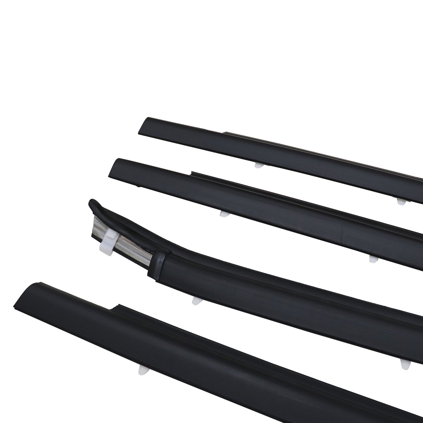 4Pcs For 2000-06 Toyota Tundra Double Cab Weatherstrip Outer Lower Window
