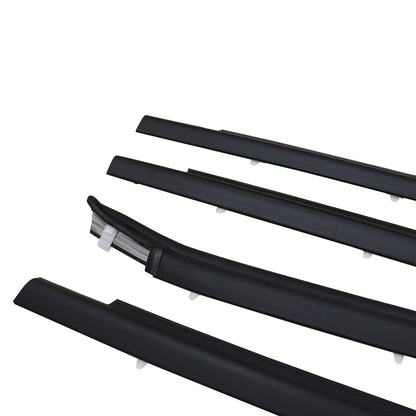 4Pcs For 2000-06 Toyota Tundra Double Cab Weatherstrip Outer Lower Window