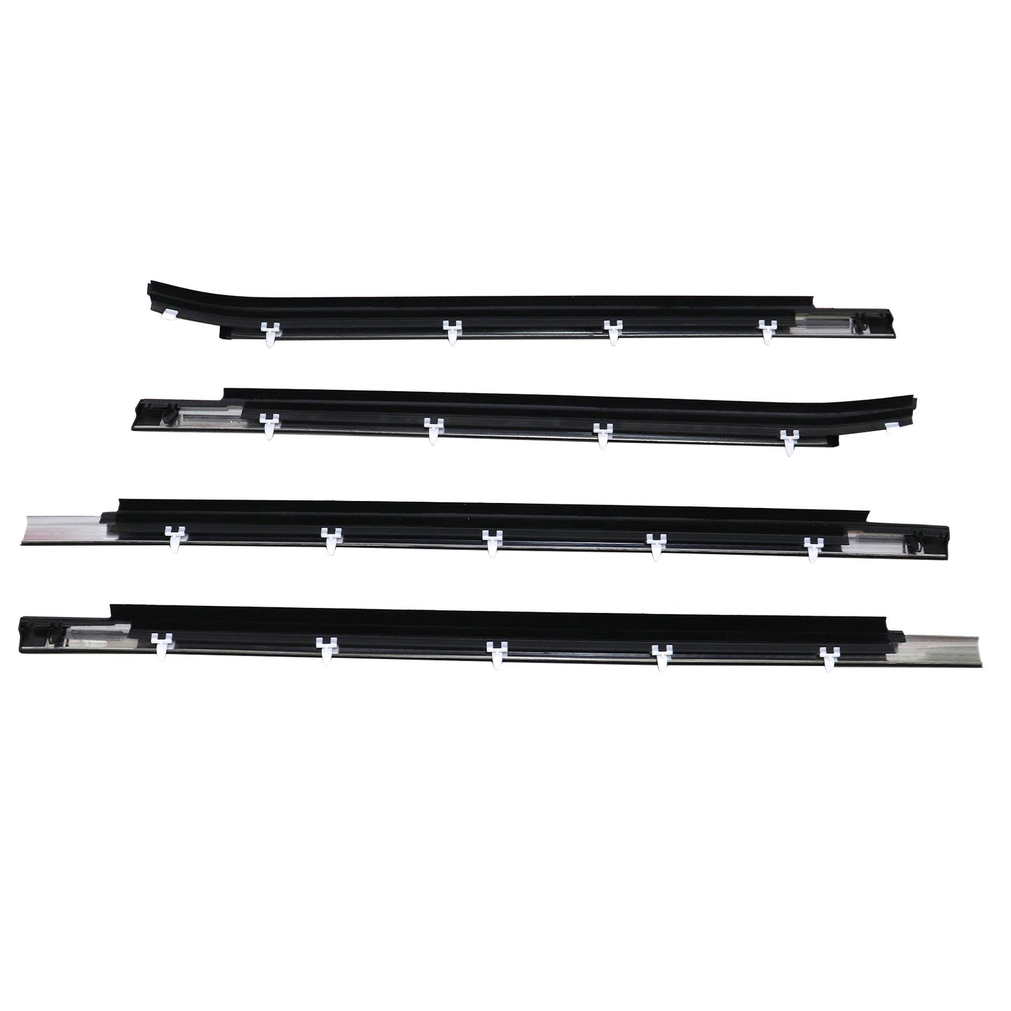 4Pcs For 2000-06 Toyota Tundra Double Cab Weatherstrip Outer Lower Window