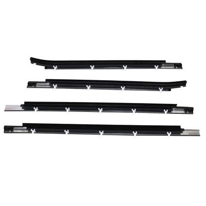 4Pcs For 2000-06 Toyota Tundra Double Cab Weatherstrip Outer Lower Window