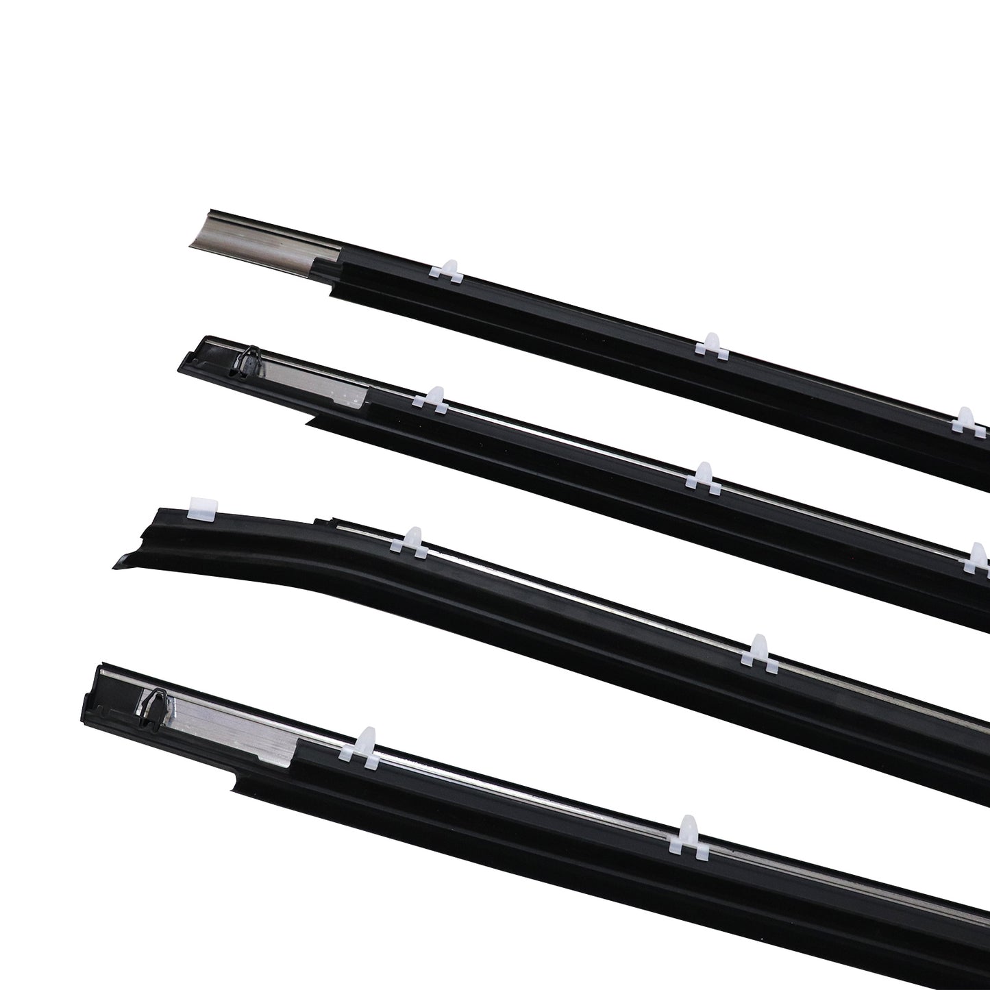 4Pcs For 2000-06 Toyota Tundra Double Cab Weatherstrip Outer Lower Window