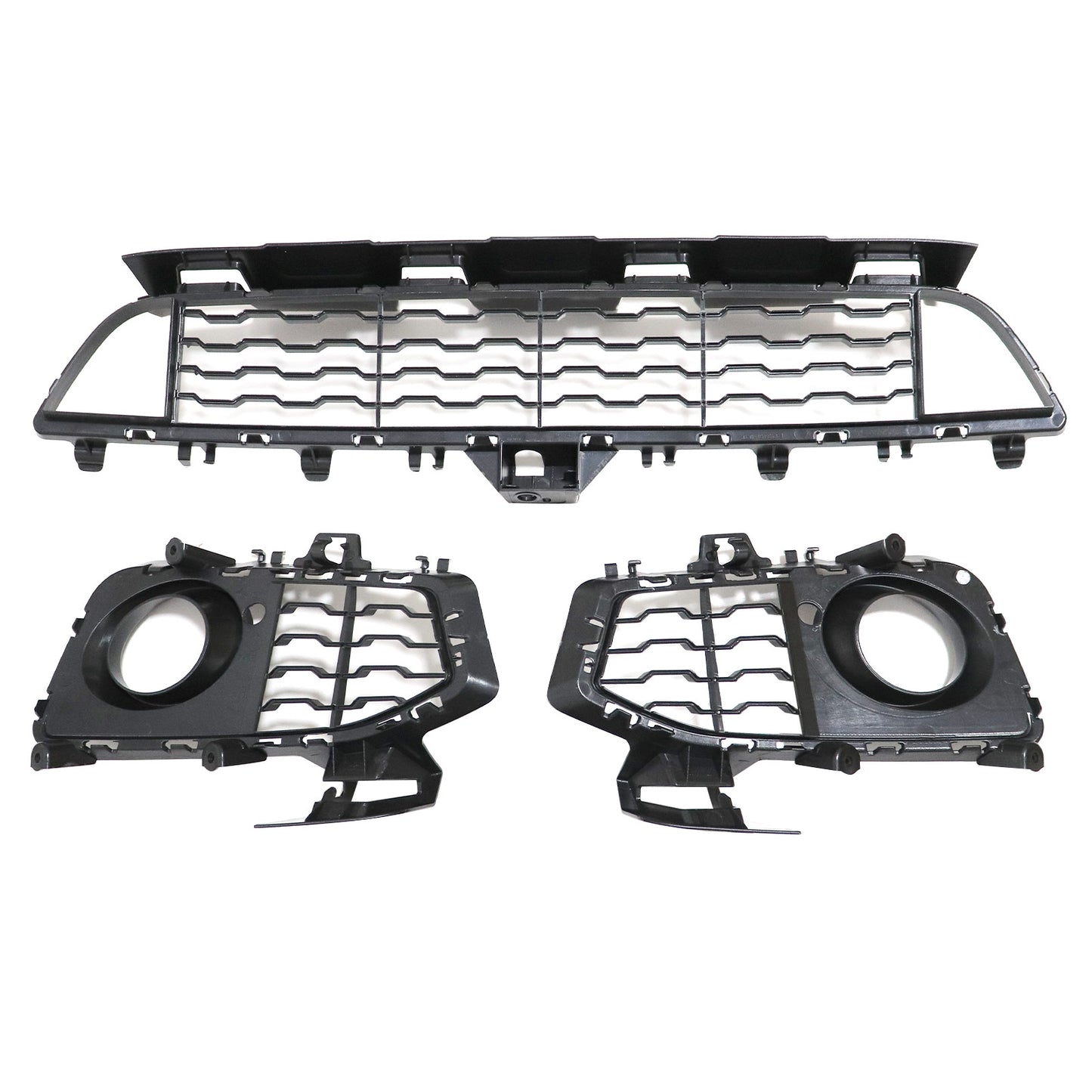 Fit BMW 4 Series F32 F33 F36 M Sport Black Front Bumper Fog Light Race Grille