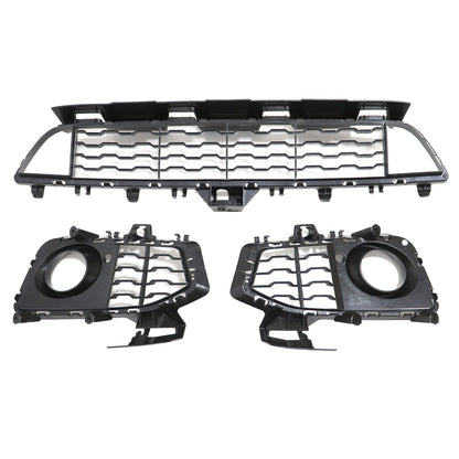 Fit BMW 4 Series F32 F33 F36 M Sport Black Front Bumper Fog Light Race Grille