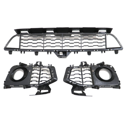 Fit BMW 4 Series F32 F33 F36 M Sport Black Front Bumper Fog Light Race Grille