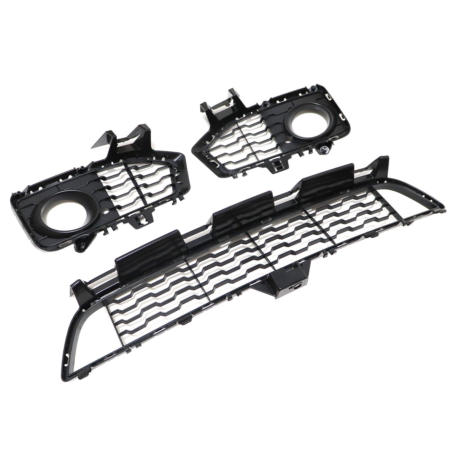 Fit BMW 4 Series F32 F33 F36 M Sport Black Front Bumper Fog Light Race Grille