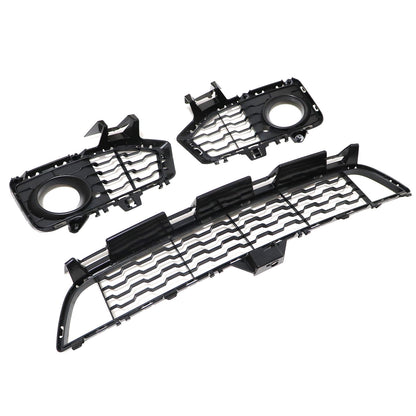 Fit BMW 4 Series F32 F33 F36 M Sport Black Front Bumper Fog Light Race Grille