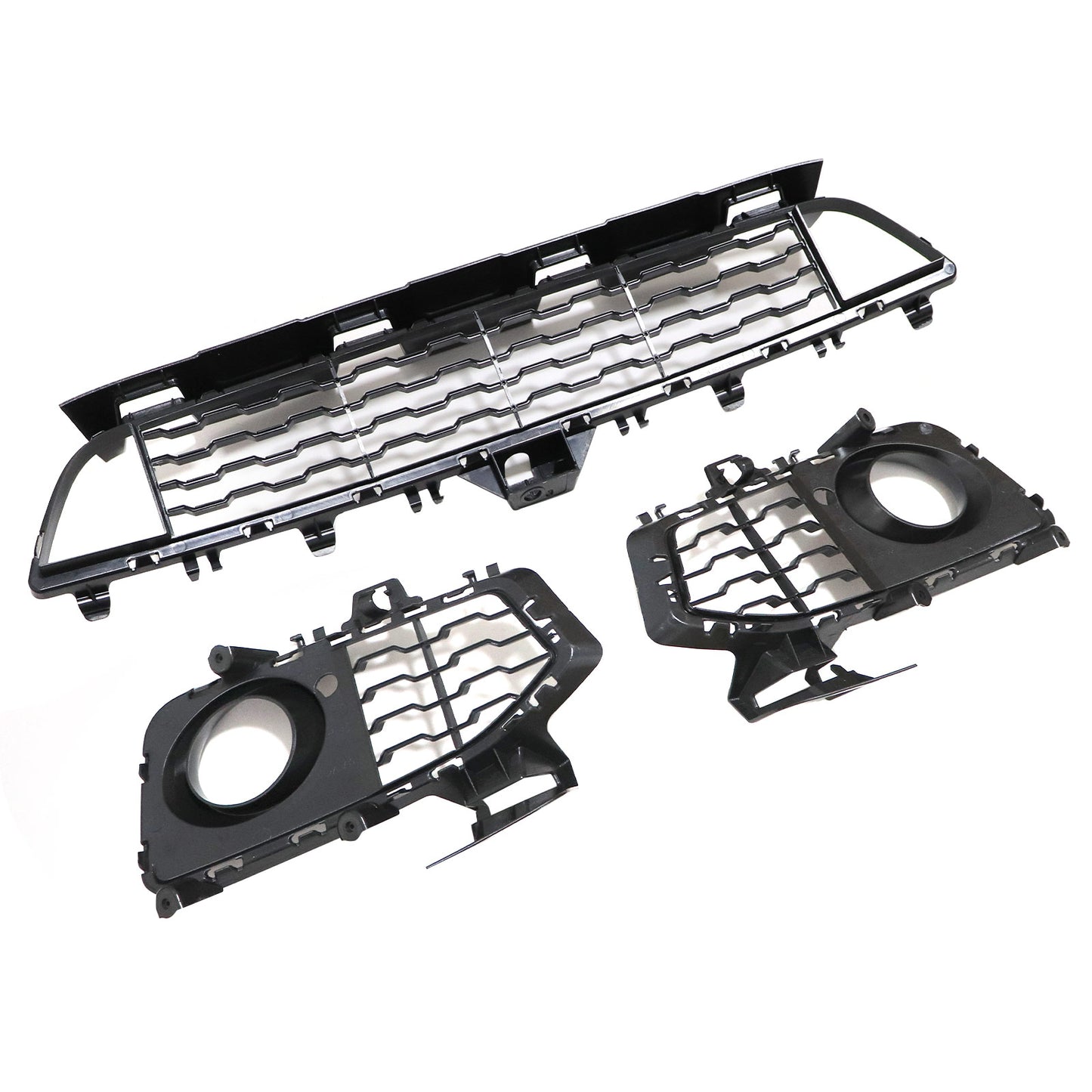 Fit BMW 4 Series F32 F33 F36 M Sport Black Front Bumper Fog Light Race Grille