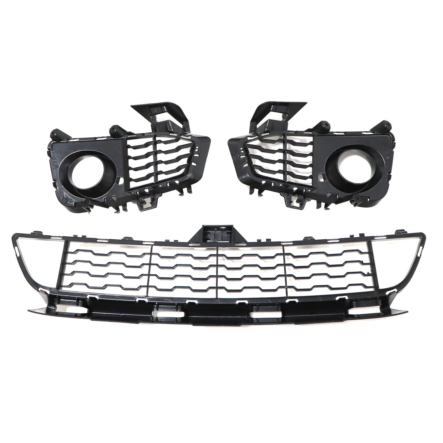 Fit BMW 4 Series F32 F33 F36 M Sport Black Front Bumper Fog Light Race Grille