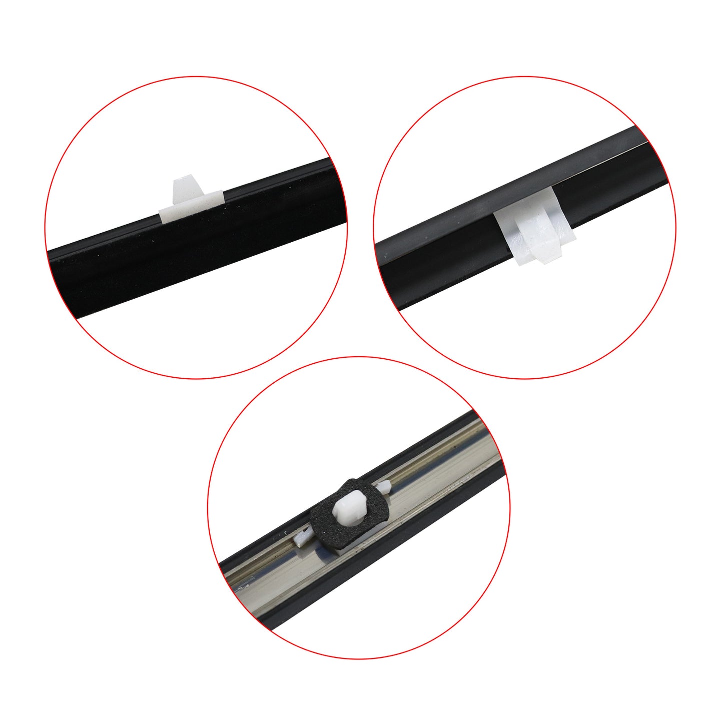 6 PCS Door Belt Molding For 91-98 TOYOTA Land Cruiser 80 FJ80 FZJ80 LX450 NEW