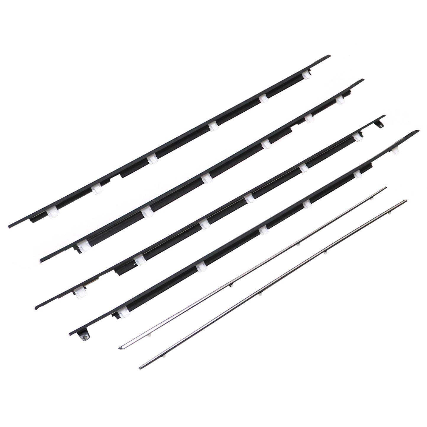 6 PCS Door Belt Molding For 91-98 TOYOTA Land Cruiser 80 FJ80 FZJ80 LX450 NEW