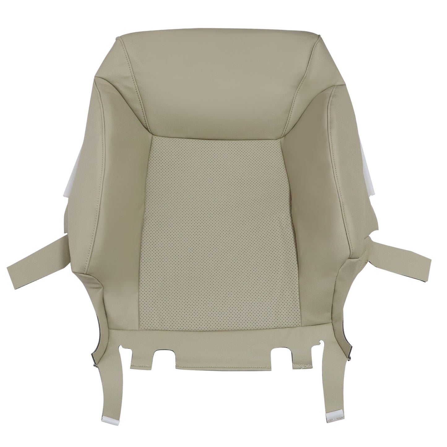 Tan Perf Leather Seat Cover Replacement For 08-15 Lexus Lx570 Front Driver Top