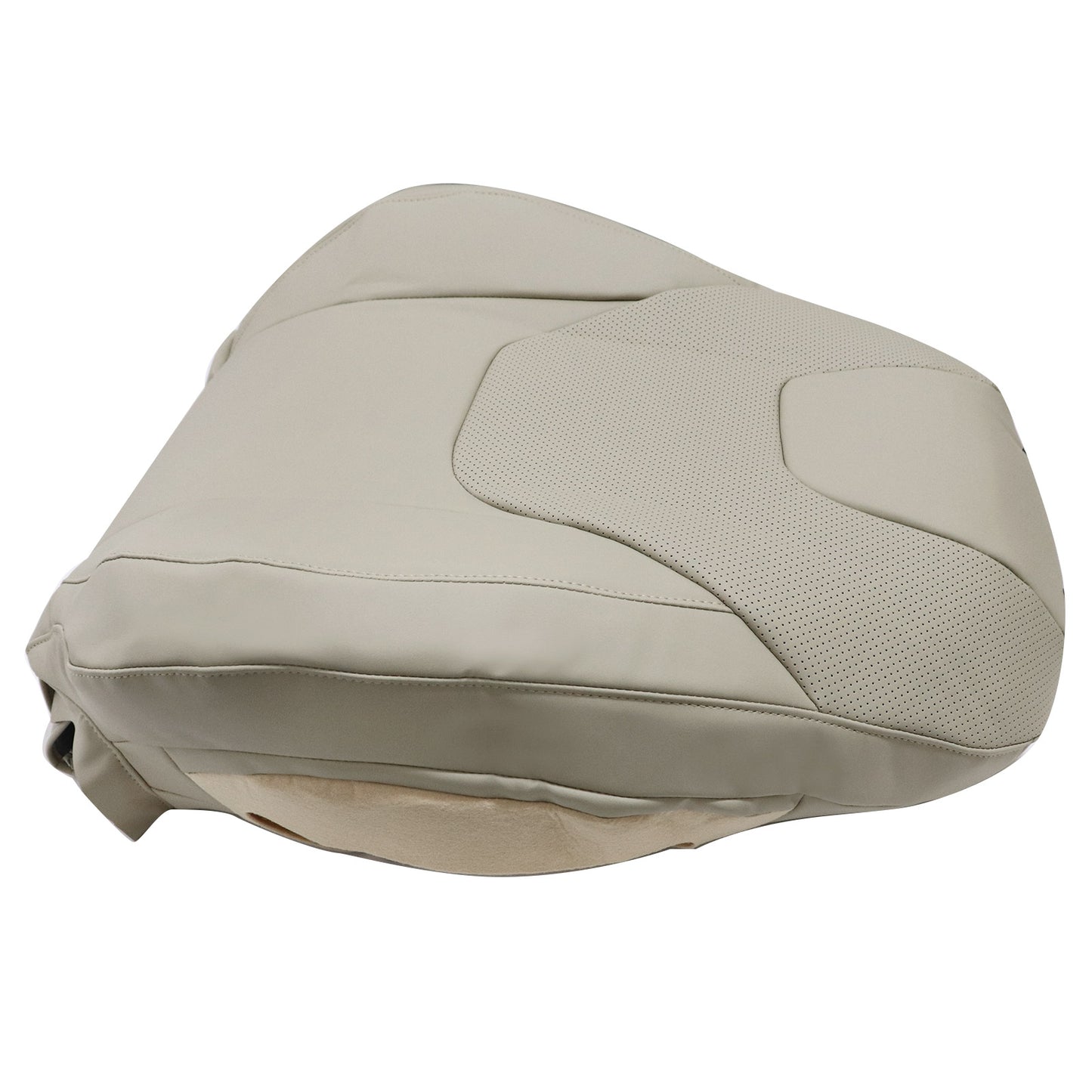 New Fits 2013-2017 Ford Fusion Titanium Driver Upper Leather Seat Cover Tan