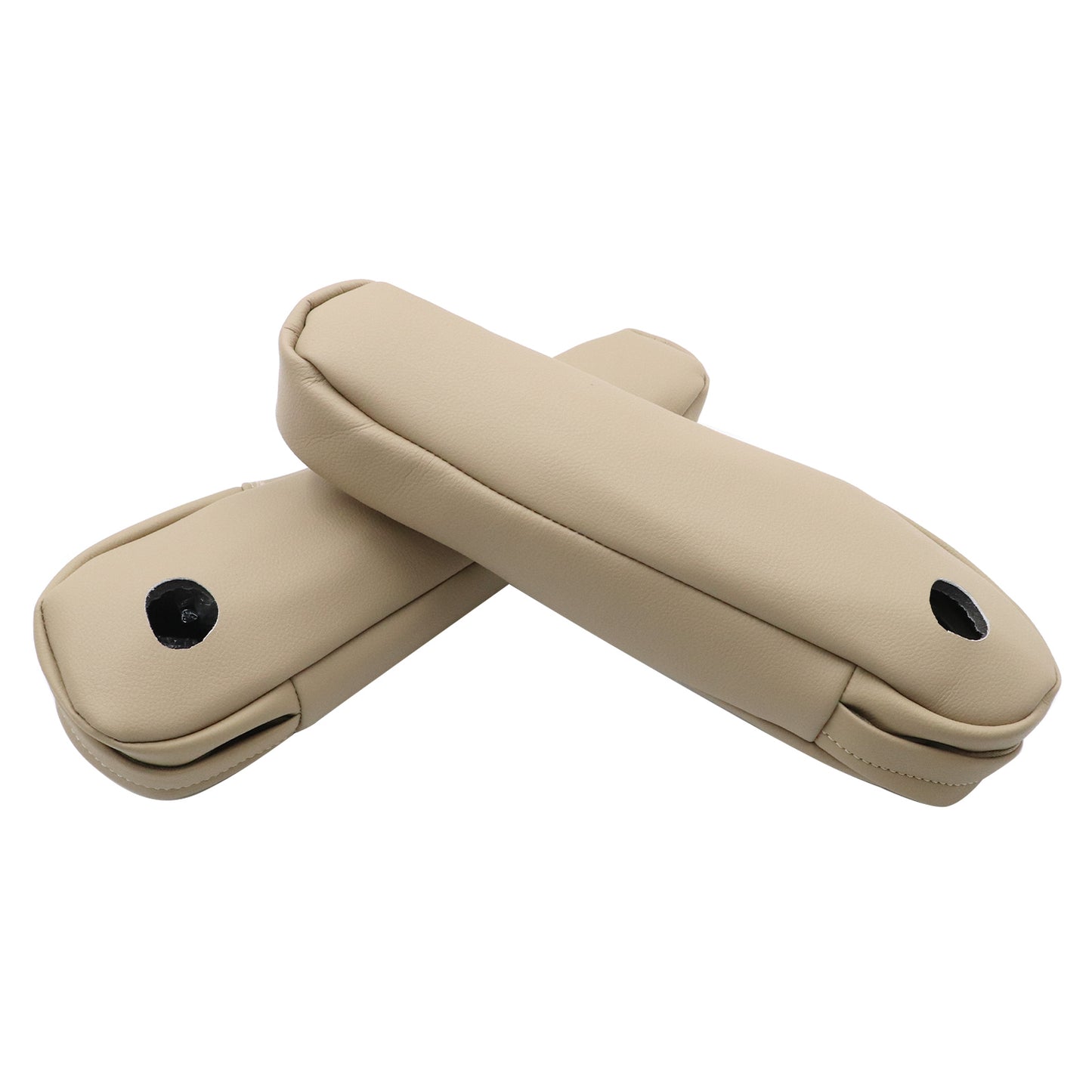 New For Honda CR-V CRV 2007-2009 Leather Front Seat Armrest Cover Beige