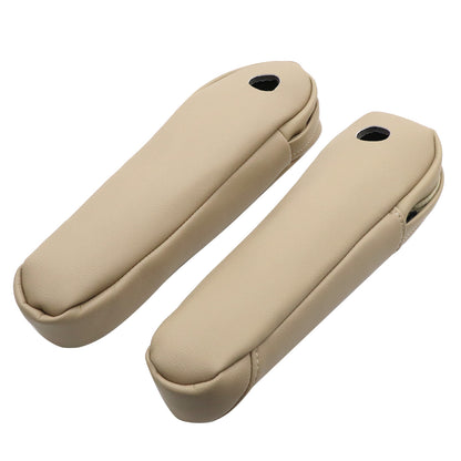 New For Honda CR-V CRV 2007-2009 Leather Front Seat Armrest Cover Beige