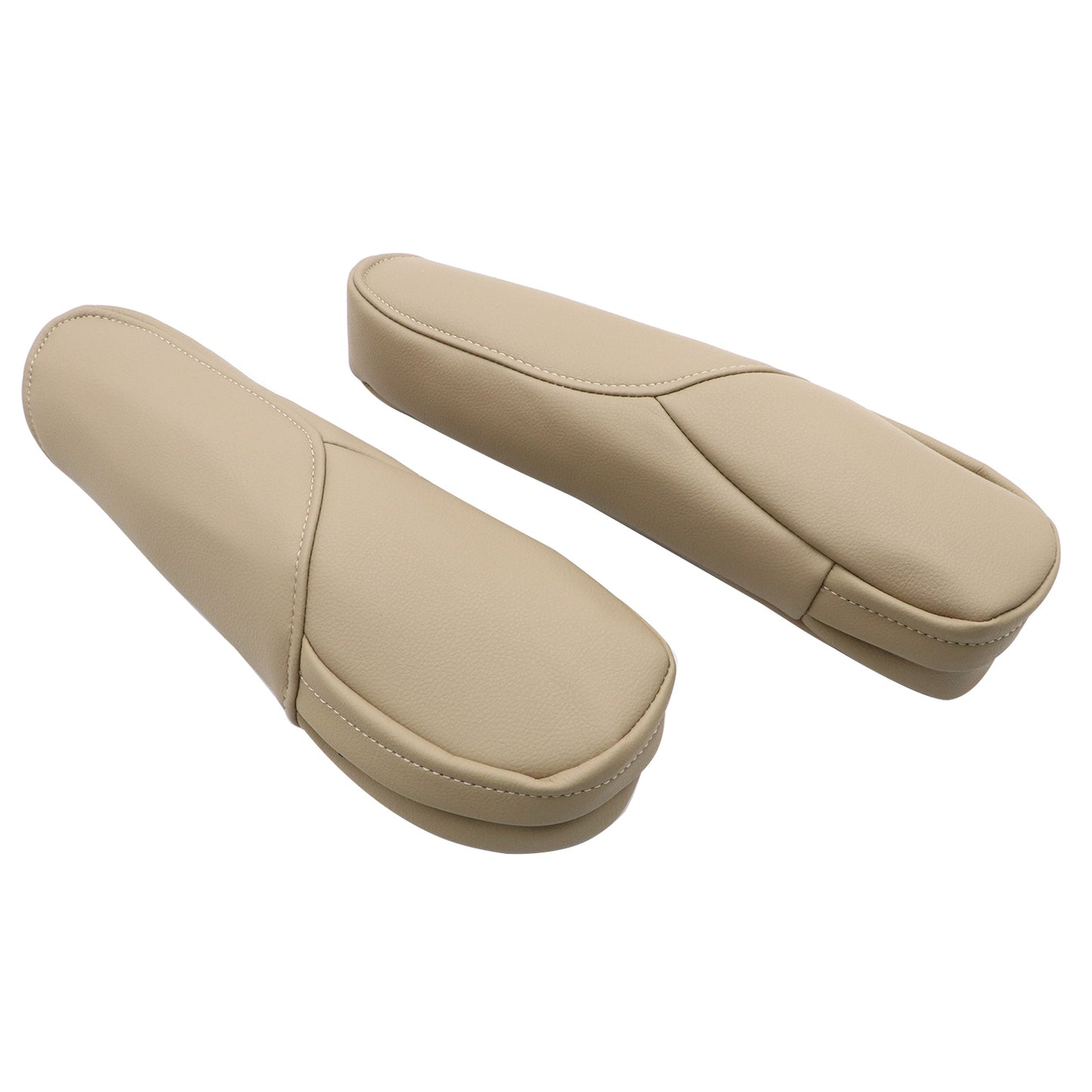 New For Honda CR-V CRV 2007-2009 Leather Front Seat Armrest Cover Beige