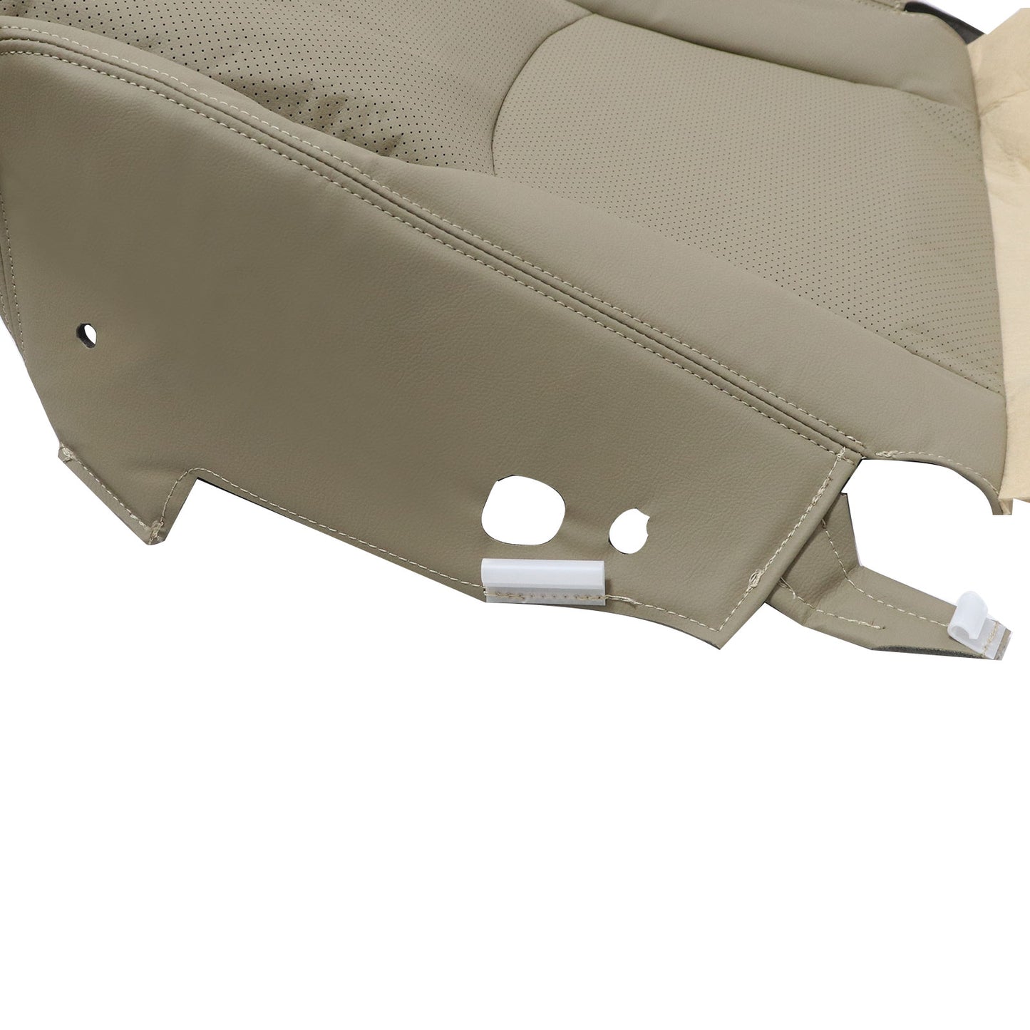 For 2008-2013 Toyota Highlander Driver Bottom Replacement Seat Cover Leather Tan