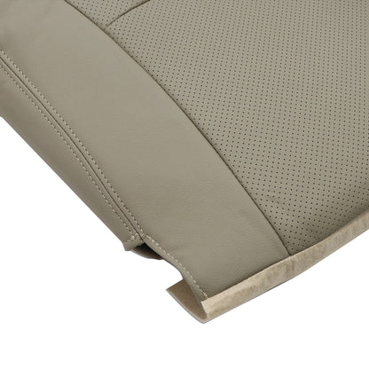 For 2008-2013 Toyota Highlander Driver Bottom Replacement Seat Cover Leather Tan