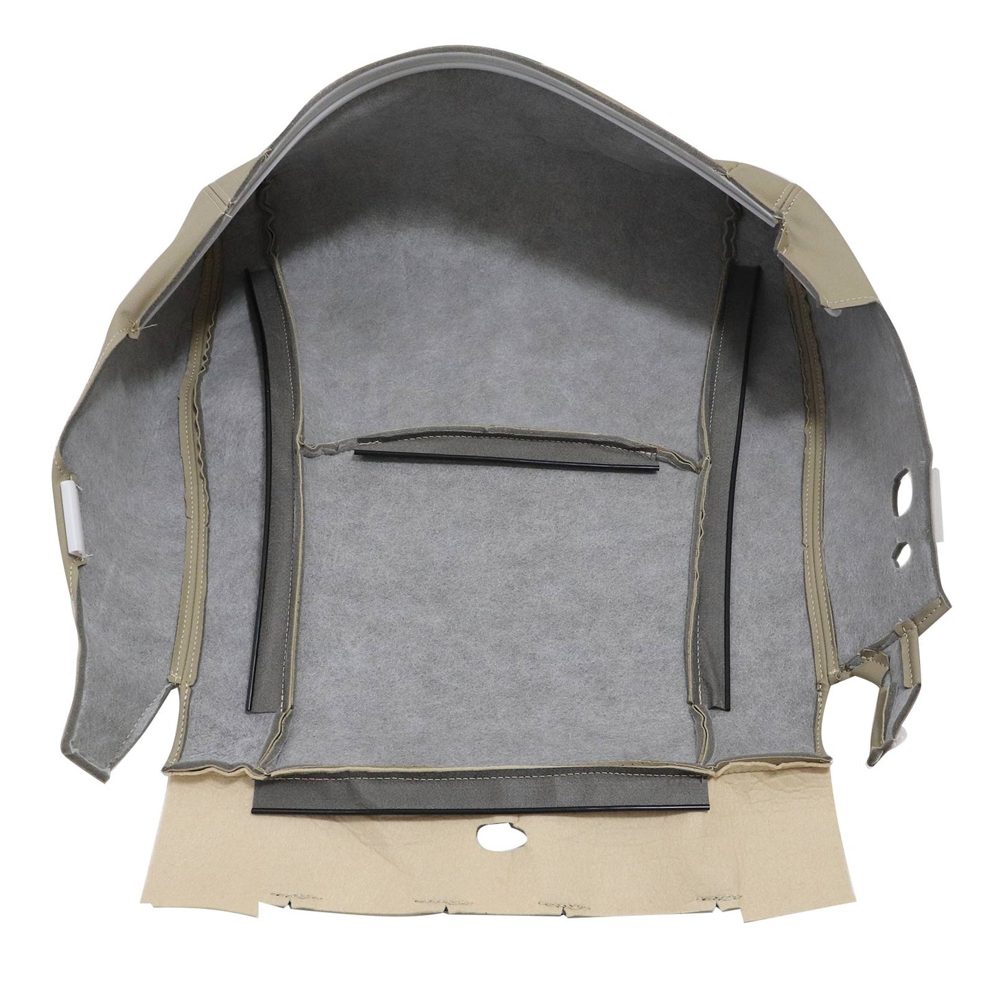 For 2008-2013 Toyota Highlander Driver Bottom Replacement Seat Cover Leather Tan