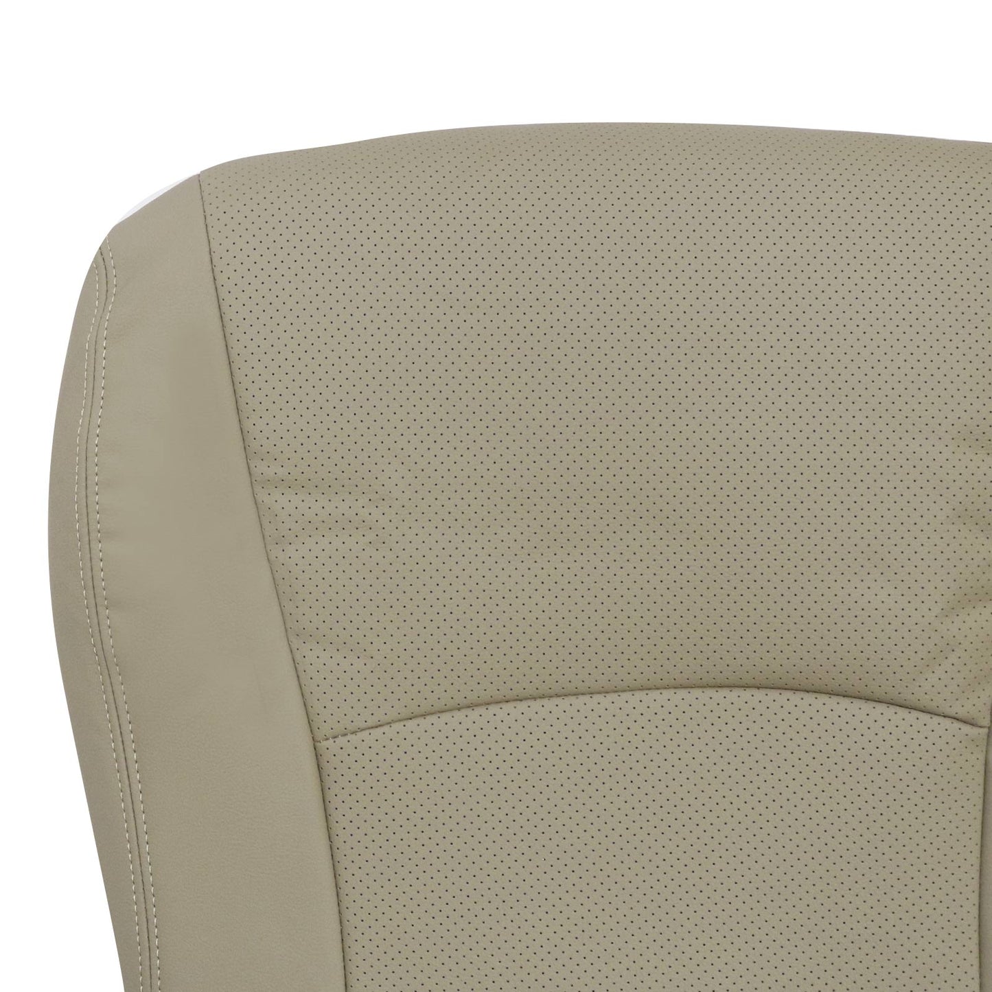 For 2008-2013 Toyota Highlander Driver Bottom Replacement Seat Cover Leather Tan