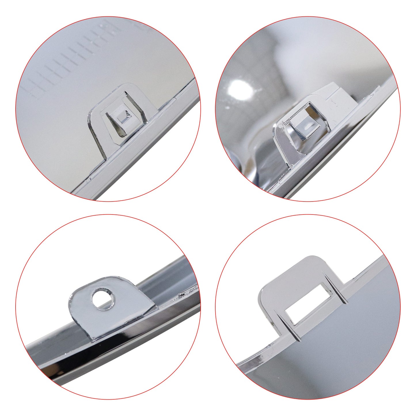 2538852325 Rear Chrome Skid Plate Lower Cover Fit For 16-19 Mercedes-Benz GLC300
