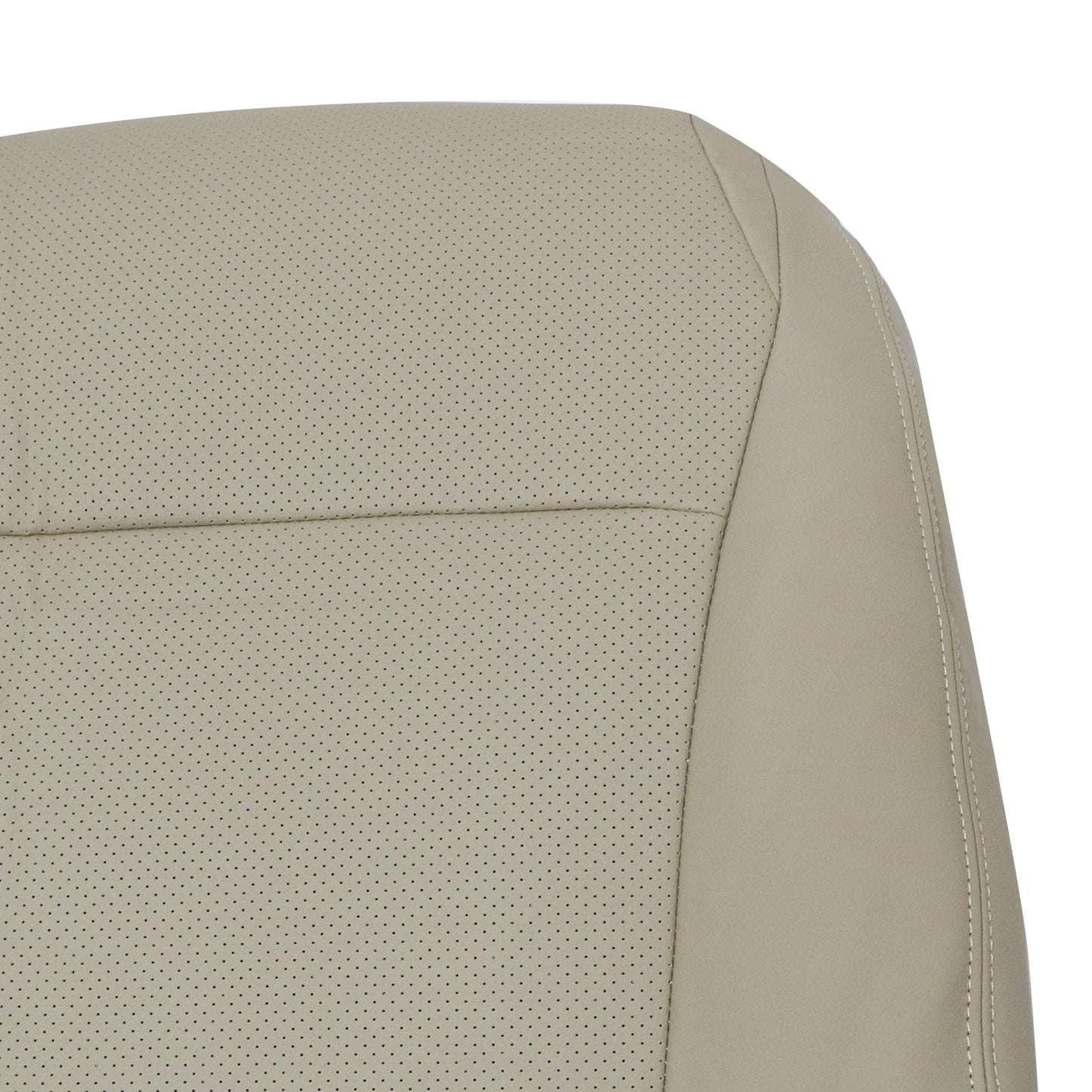 2008-2013 For Toyota Highlander Passenger Top Perforated Seat Cover Leather Tan