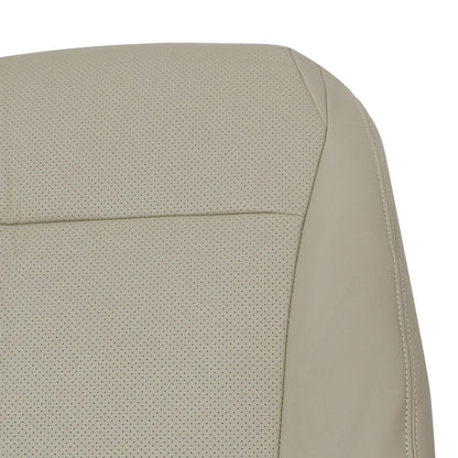 2008-2013 For Toyota Highlander Passenger Top Perforated Seat Cover Leather Tan