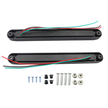 Red 2X 10" LED Truck Trailer Strip 3rd Brake Lights Rear Turn Tail Light Bar USA