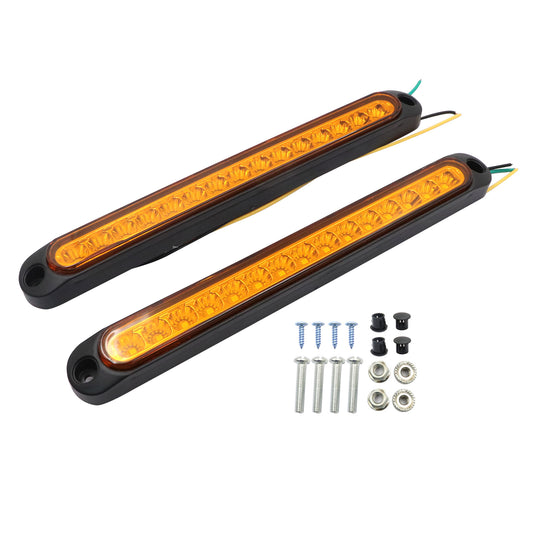 2X 10" Amber LED Car Truck DRL Light For Silverado 1500 2500 1999-2015 NEW