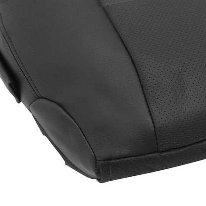 For 2007-2012 Lexus LS460 LS460L Passenger Bottom Seat Cover Black w/ Perforated