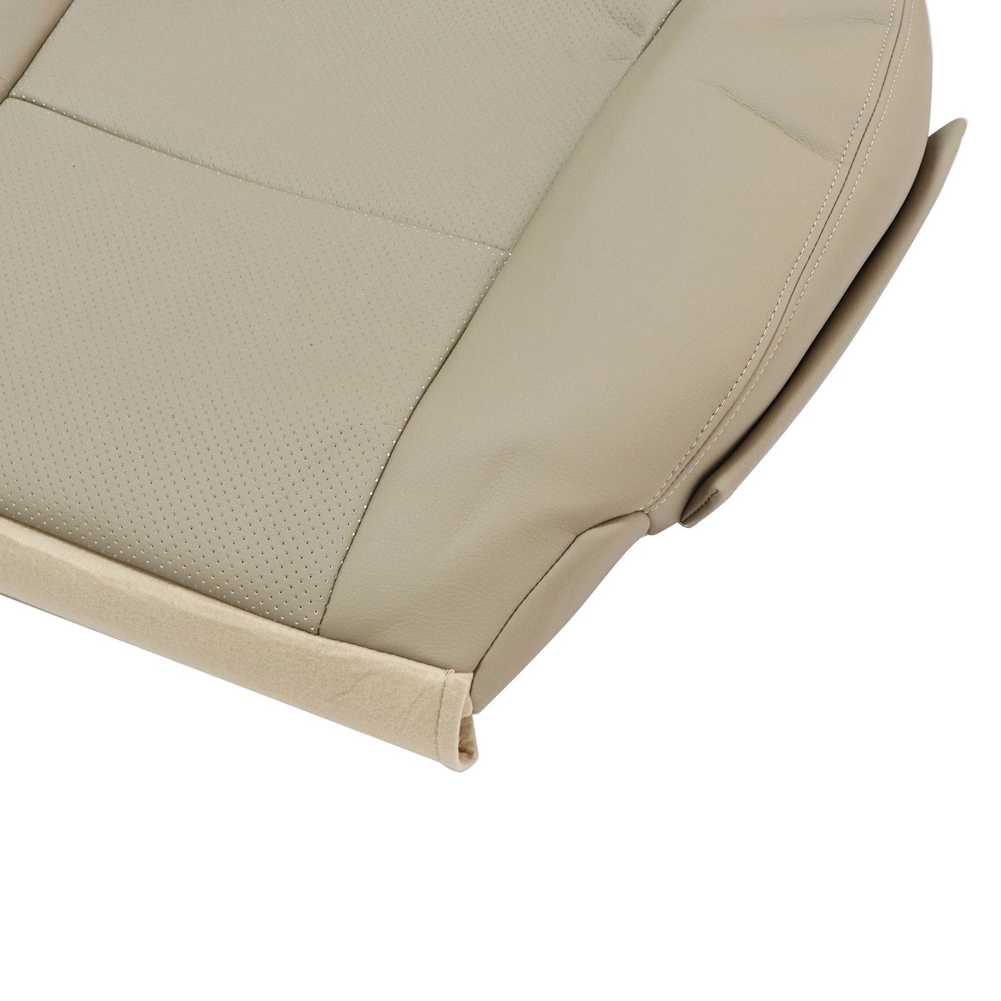 For 2007-2012 Lexus LS460 600h Driver Bottom Lower Leather Seat Cover Tan Left