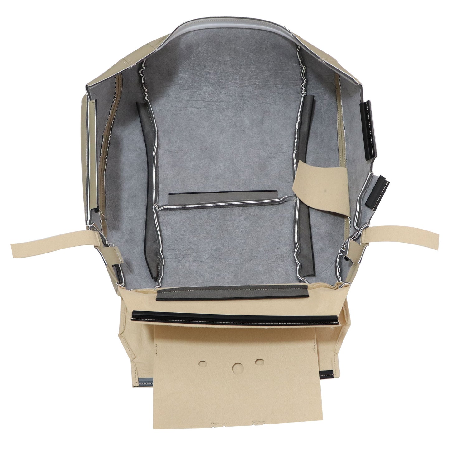 For 2007-2012 Lexus LS460 600h Driver Bottom Lower Leather Seat Cover Tan Left