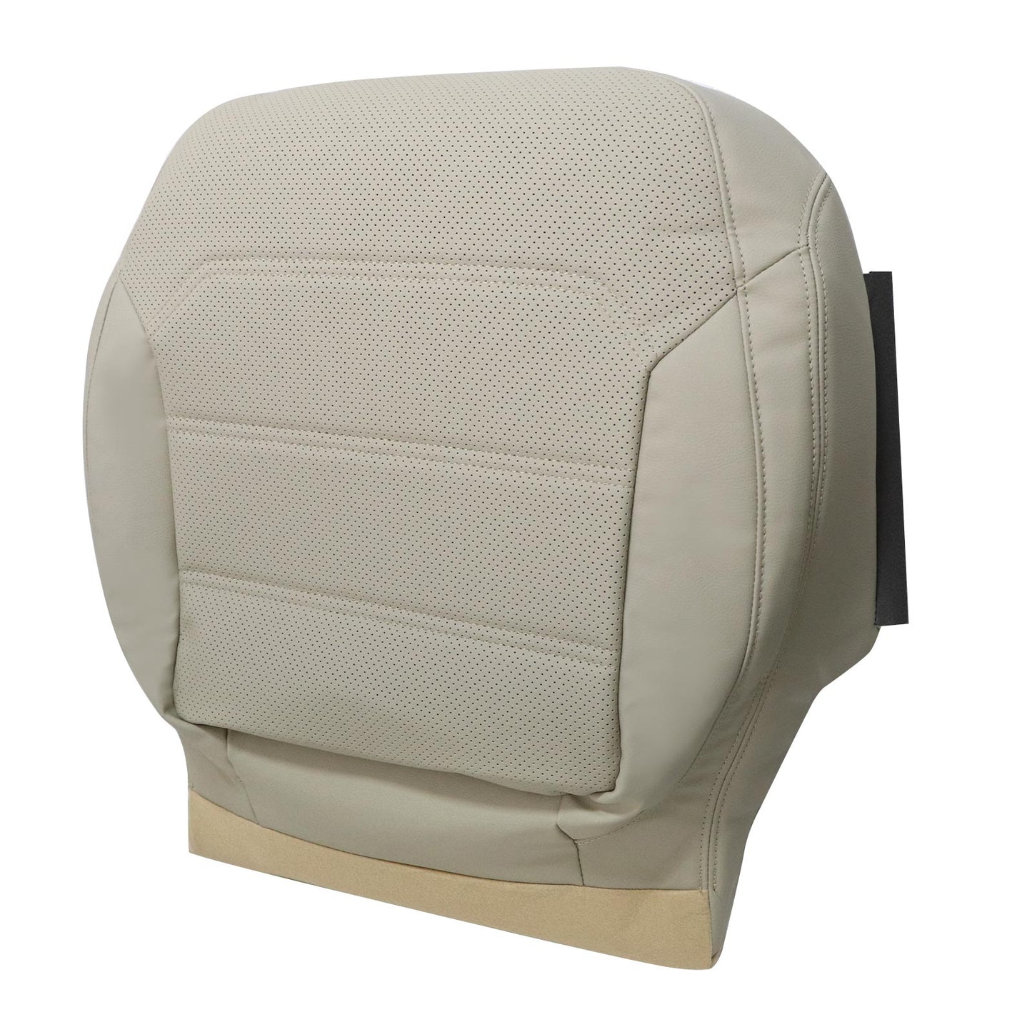 2012-2020 For Volkswagen Passat Driver Bottom Leather Seat Cover Tan Perforated